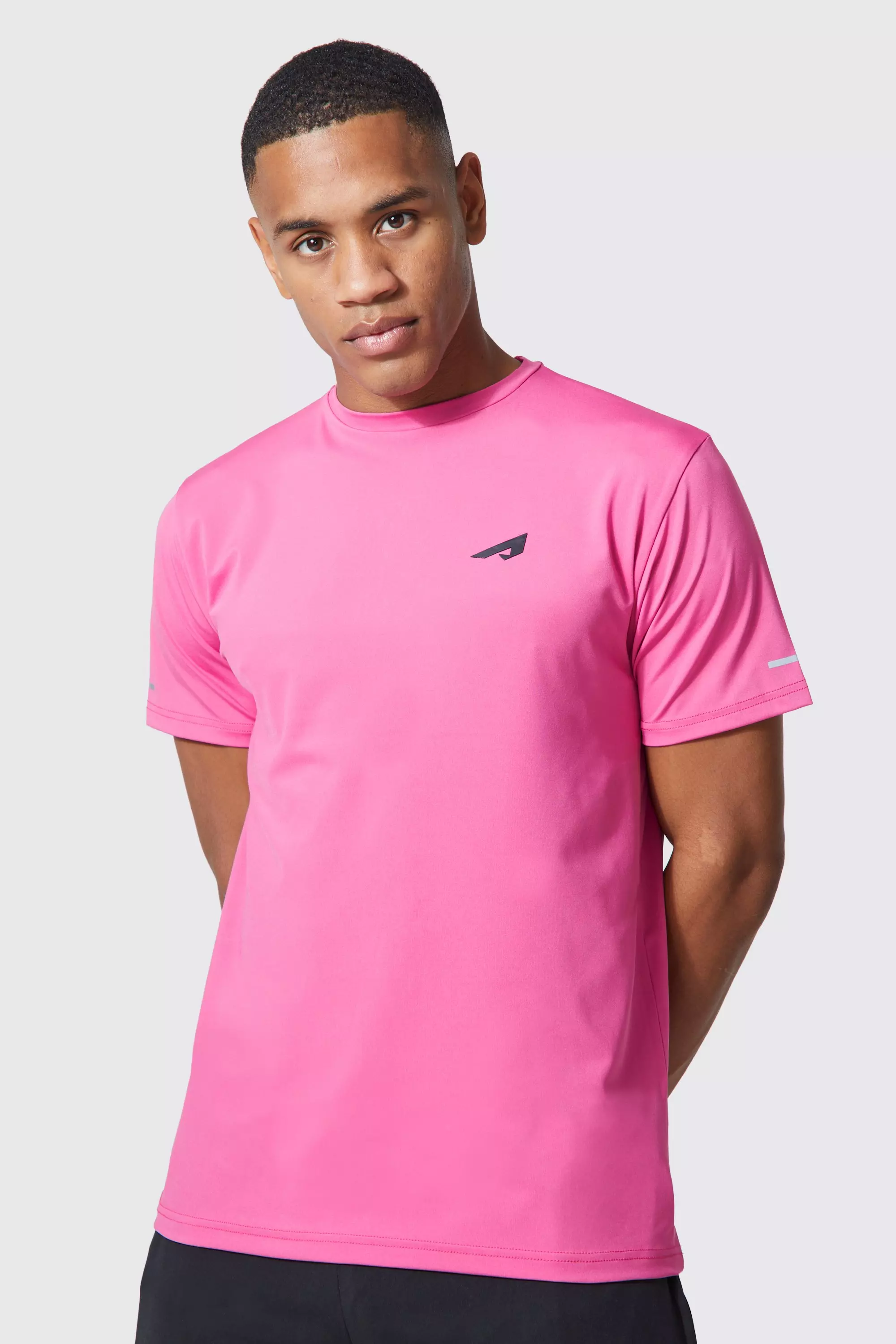 Vivid pink nike store shirt